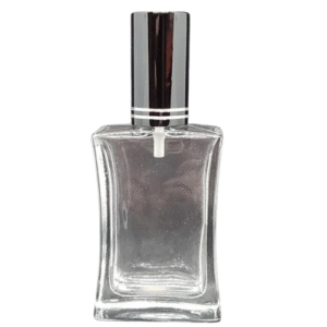 Frasco Perfumero Transparente 50ml con Atomizador de Aluminio