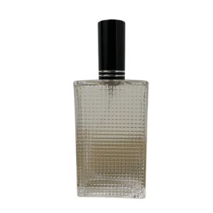 Frasco Perfumero Vidrio Mosaico 100ml con Atomizador de Aluminio